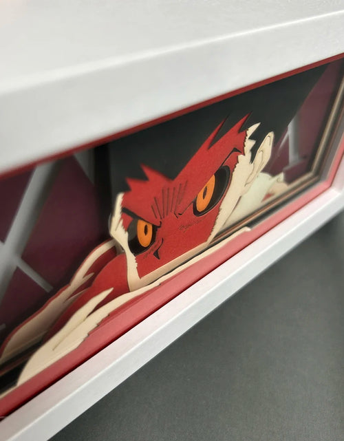 Load image into Gallery viewer, Paper Cut Shadow Box Light Anime Hunter X Hunter Gon for Gamer Room Decoration Bedside Table Lamp Led Night Light Box Manga Hxh
