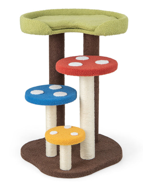 Load image into Gallery viewer, 3-In-1 Cat Tree 3 Full-Wrapped Sisal Posts Removable Mat and Platforms
