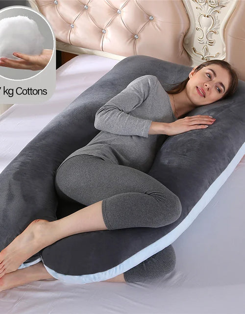 Load image into Gallery viewer, 1.3KG/1.7KG Cotton Pillow for Pregnant Women Pregnancy Pillow Maternity Breastfeeding Pillow Cushion Pregnancy Nursing Pillow
