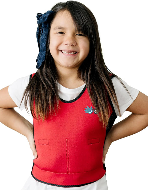 Load image into Gallery viewer, - Red Weighted Compression Vest for Kids &amp; Adults - Calming Weighted Vest for Kids with Sensory Issues - Compression &amp; Kids Weighted Vest - Toddlers, Kids, Teens &amp; Adult Sizes
