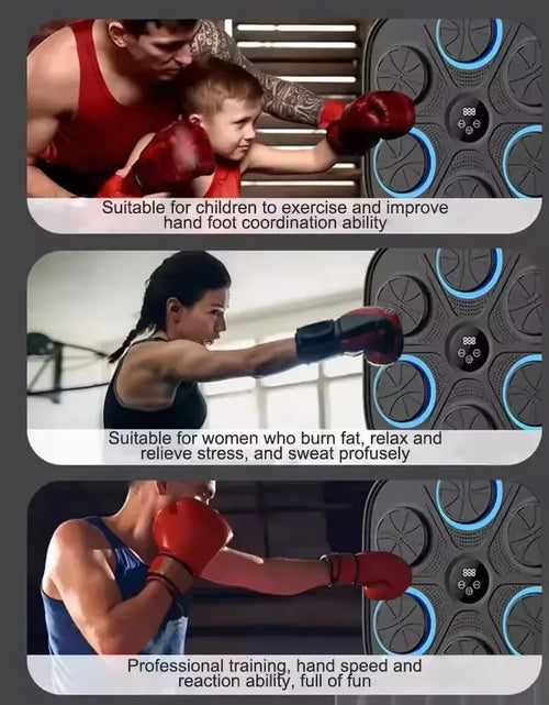 Load image into Gallery viewer, Smart Music Boxing Machine Adult/Children Sandbag Boxing Sports Trainer Agility Reaction Training Boxing Wall Target Equipment
