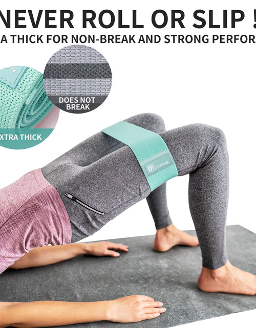 Load image into Gallery viewer, Resistance Bands Set of 3 for Booty Butt Hip anti Slip Bands Set
