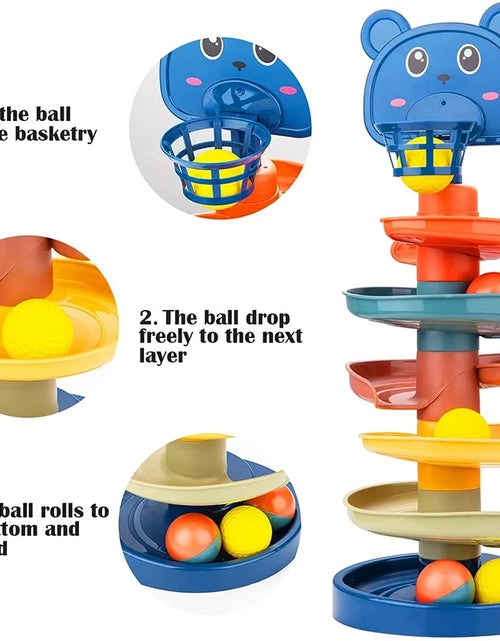 Load image into Gallery viewer, Montessori Baby Toy Rolling Ball Children Montessori Educational Games for Babies Stacking Track Baby Development Toys Children
