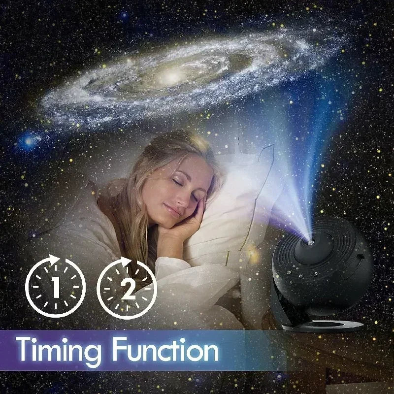 Sky Projector 360° Night Light Galaxy Projector Starry Rotate Planetarium Lamp for Kids Bedroom Valentines Day Gift Wedding Dec