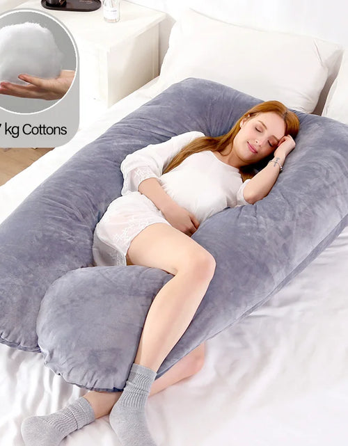 Load image into Gallery viewer, 1.3KG/1.7KG Cotton Pillow for Pregnant Women Pregnancy Pillow Maternity Breastfeeding Pillow Cushion Pregnancy Nursing Pillow
