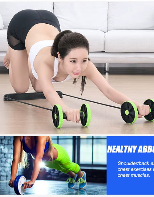 Load image into Gallery viewer, Ab Roller for Abs Workout Multifunctional Thicker Ab Roller Wheel Exercise Equipment Easy to Use Ab Roller Body Shaping for Gym
