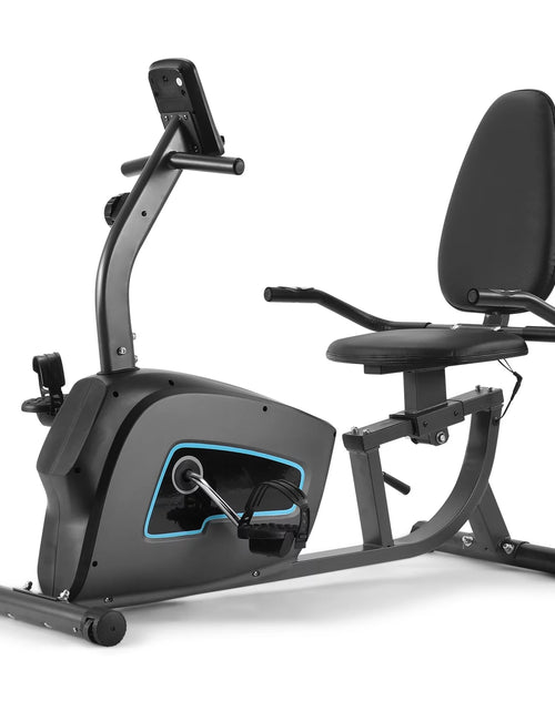 Load image into Gallery viewer, Exercise Bike Indoor Recumbent Exercise Bike Stationary with Adjustable Seat and 8 Resistance Level Seat Height Adjustment
