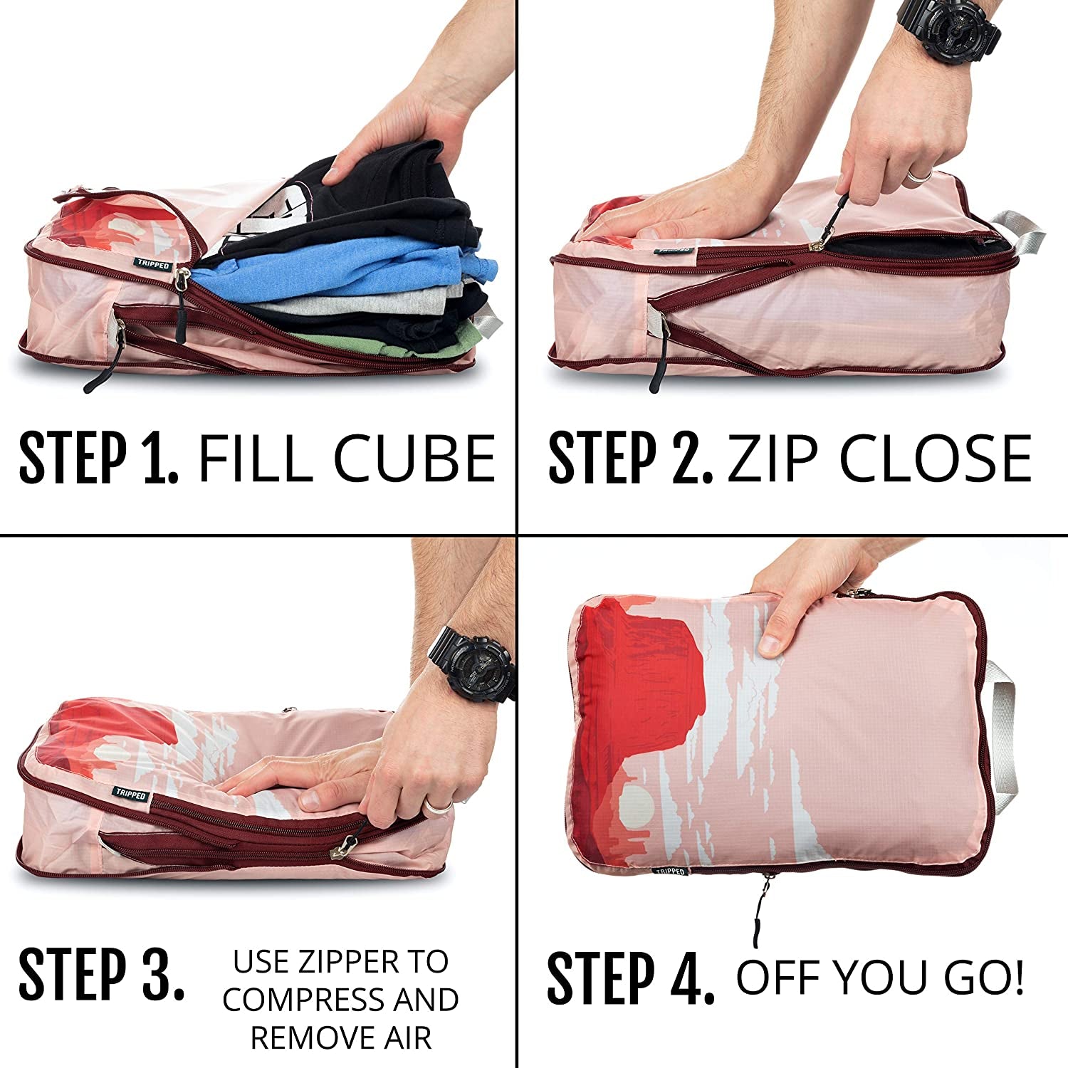 Compression Packing Cubes for Travel- Packing Cubes and Travel Organizers